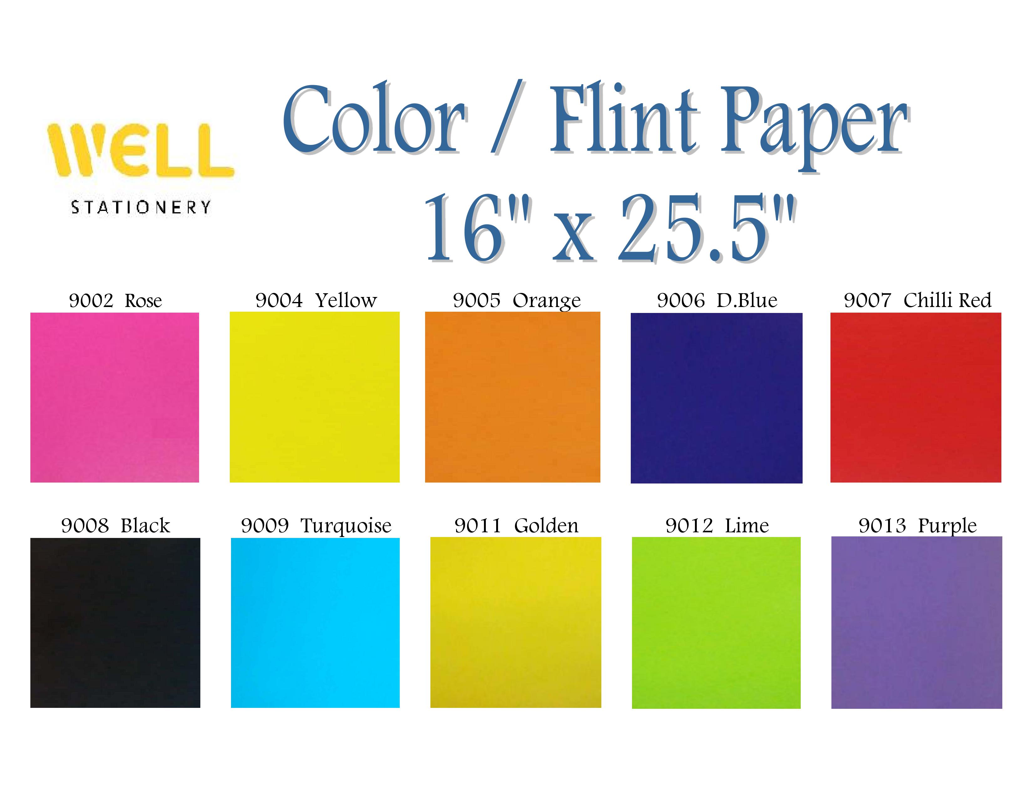 80GSM COLOR PAPER / FLINT PAPER